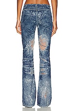 Diesel Low Rise Bootcut in Blue, view 3, click to view large image.