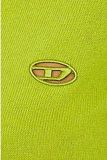 Diesel Arte Cardigan in Neon Green, view 5, click to view large image.