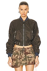 Diesel Noak Bomber in Olive Green, view 1, click to view large image.