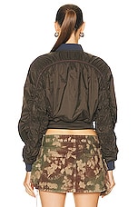 Diesel Noak Bomber in Olive Green, view 3, click to view large image.