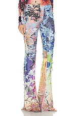 Diesel Mayim Flare Pant in Medium Blue, view 2, click to view large image.