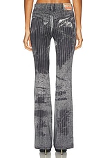 Diesel Mid Rise Bootcut Pant in Deep & Black, view 4, click to view large image.