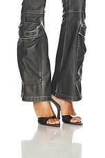 Diesel Cargo Bootcut Pant in Deep & Black, view 6, click to view large image.