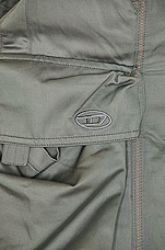 Diesel Moon Cargo Pant in Stone Grey, view 5, click to view large image.
