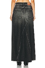Diesel Pago Skirt in Grey Denim, view 3, click to view large image.