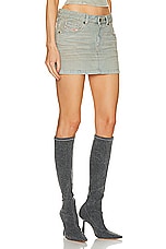 Diesel Ron Skirt in Light Denim, view 2, click to view large image.