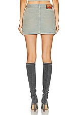 Diesel Ron Skirt in Light Denim, view 3, click to view large image.