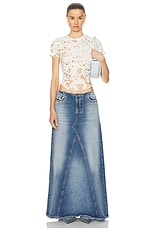 Diesel Pago Skirt in Denim, view 4, click to view large image.