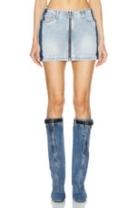 Diesel Ron Skirt in Denim, view 1, click to view large image.