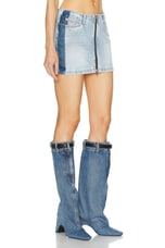 Diesel Ron Skirt in Denim, view 2, click to view large image.