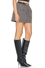 Diesel Utility Mini Skirt in Dark & Grey, view 2, click to view large image.