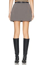 Diesel Utility Mini Skirt in Dark & Grey, view 4, click to view large image.