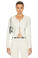 Diesel Zip Top in Ivory, view 1, click to view large image.