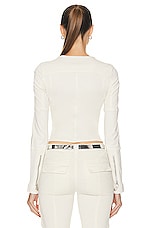 Diesel Zip Top in Ivory, view 3, click to view large image.