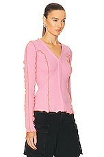 Diesel Long Sleeve Top in Pink, view 2, click to view large image.