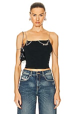 Diesel Chain Tank Top in Black, view 1, click to view large image.