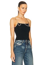 Diesel Chain Tank Top in Black, view 2, click to view large image.