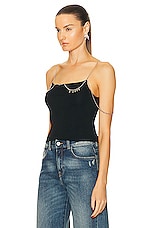 Diesel Chain Tank Top in Black, view 3, click to view large image.