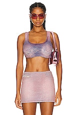 Diesel Bralette Top in Pink, view 1, click to view large image.