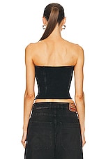 Diesel Strapless Ville Top in Black, view 3, click to view large image.