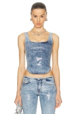 Diesel Shi Tank Top in Denim, view 1, click to view large image.