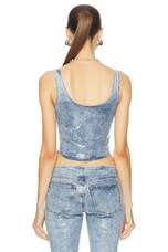 Diesel Shi Tank Top in Denim, view 3, click to view large image.