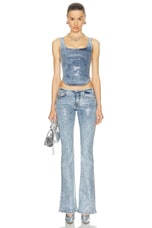 Diesel Shi Tank Top in Denim, view 4, click to view large image.