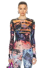 Diesel Miley Long Sleeve Top in Multi, view 1, click to view large image.