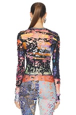 Diesel Miley Long Sleeve Top in Multi, view 3, click to view large image.