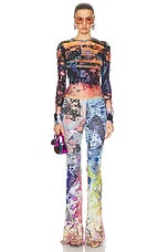 Diesel Miley Long Sleeve Top in Multi, view 4, click to view large image.