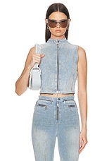Diesel Nata Top in Denim, view 1, click to view large image.