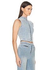 Diesel Nata Top in Denim, view 2, click to view large image.