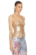 Diesel Carla Top in Gold, view 2, click to view large image.