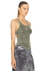 Diesel Tank Top in Olive & Green, view 2, click to view large image.