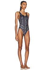 Diesel One Piece Swimsuit in Black, view 2, click to view large image.