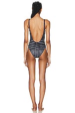 Diesel One Piece Swimsuit in Black, view 3, click to view large image.