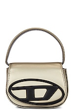 Diesel 1DR Shoulder Bag in Stone/Grey, view 3, click to view large image.