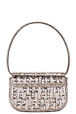 Diesel 1DR Shoulder Bag in Silver, view 4, click to view large image.