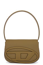 Diesel Loop &amp; Chain Handbag in Brown, view 3, click to view large image.