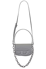 Diesel Loop &amp; Chain Handbag in Grey, view 1, click to view large image.