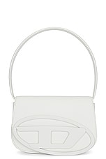 Diesel Loop &amp; Chain Handbag in White, view 3, click to view large image.