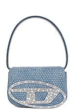 Diesel Dotted Loop Handbag in Blue, view 3, click to view large image.