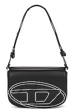 Diesel Clutch With Strap Handbag in Black, view 1, click to view large image.