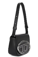 Diesel Clutch With Strap Handbag in Black, view 4, click to view large image.