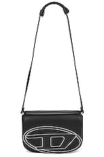 Diesel Clutch With Strap Handbag in Black, view 6, click to view large image.