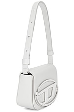Diesel Clutch With Strap Handbag in White, view 4, click to view large image.