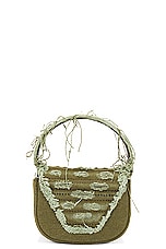 Diesel 1DR XS Bag in Olive & Green, view 4, click to view large image.