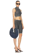 Diesel Small Grab Hobo Bag in Blue, view 2, click to view large image.