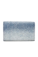 Diesel 1DR Wallet With Strap in Medium Blue, view 4, click to view large image.