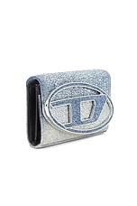 Diesel 1DR Wallet With Strap in Medium Blue, view 5, click to view large image.